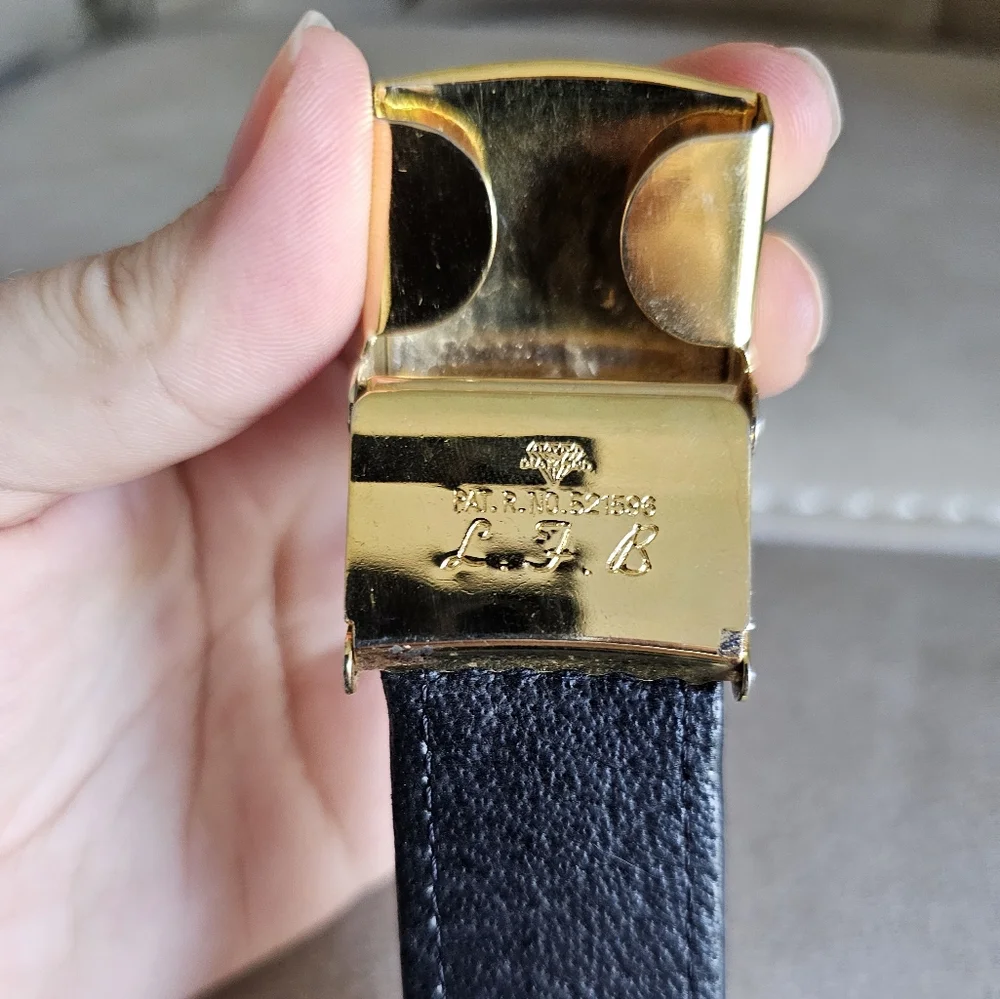 L.F.B‎ watersnake skin vintage leather belt